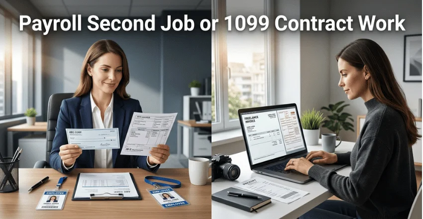 Payroll second job or 1099 contract work