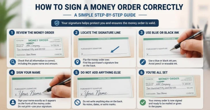 How to Sign a Money Order in 5 Steps